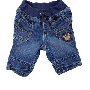 Vintage Tommy Hilfiger Size 3-6 Months Jeans Letterman Letters Patch Embroidered